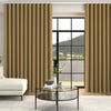 Jillian Soft Plain Made To Measure Curtains + FREE Track - Wave Gold