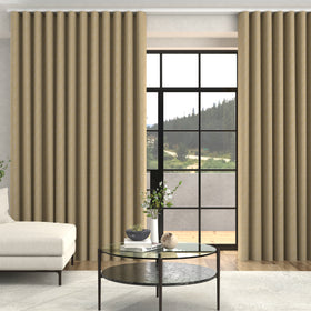 Rosie Shimmer Texture Made To Measure Curtains + FREE Track - Wave Butter