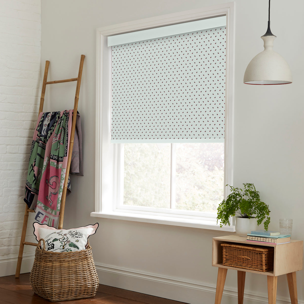 Cath Kidston Rose Bud Made to Measure Roller Blind Mint