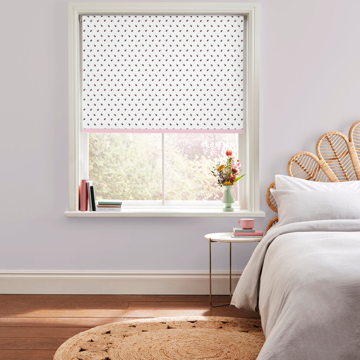 Cath Kidston Rose Bud Made to Measure Roller Blind White