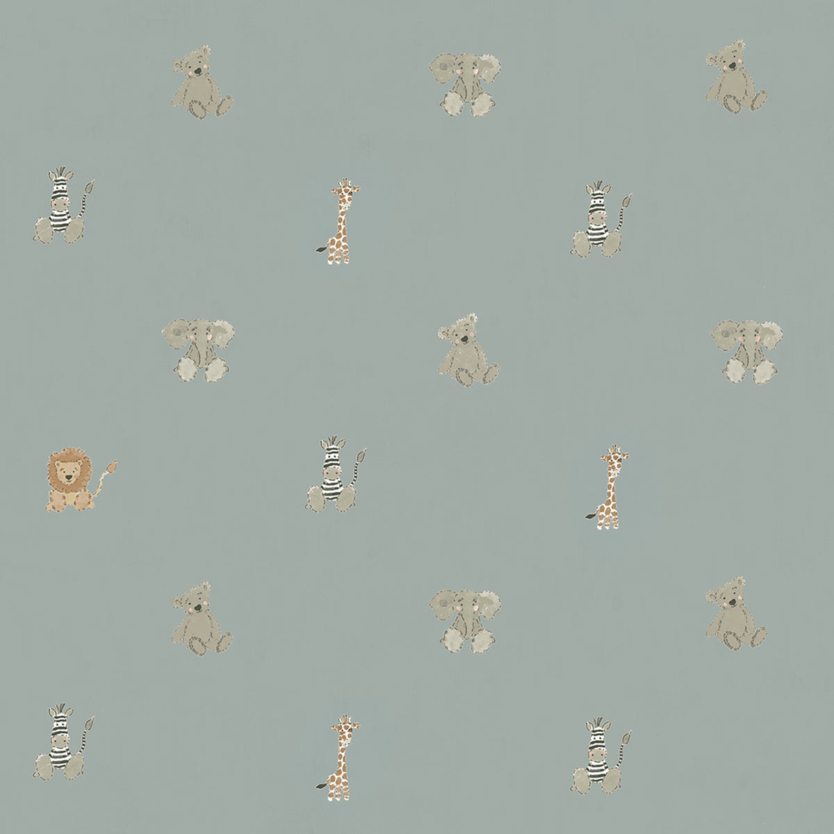 Sophie Allport Bears Made To Measure Curtains Sage Green