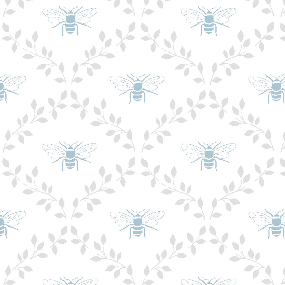 Sophie Allport Bees And Leaves Made To Measure Curtains White