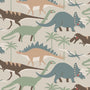 Sophie Allport Dinosaur Camouflage Made To Measure Roman Blind Khaki Sample Image
