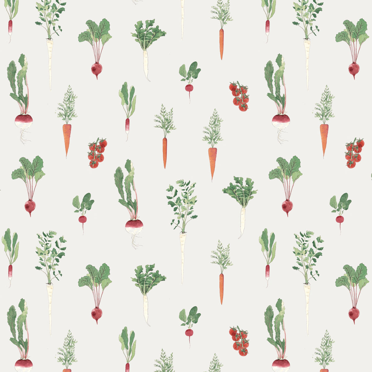 Sophie Allport Garden Vegetables Translucent Made To Measure Roller Blind Cream