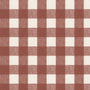 Sophie Allport Gingham Blackout Made To Measure Roller Blind Rustic Red Sample Image