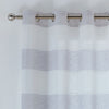 Santorini Slot Top Ready Made Single Voile Curtain Grey