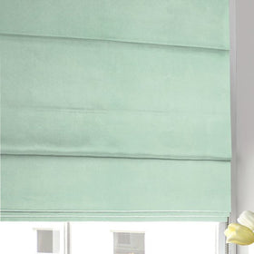 Satin Made to Measure Roman Blind Duckegg