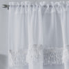 Savannah Rod Pocket Ready Made Single Voile Curtain White