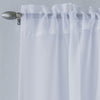 Savannah Rod Pocket Ready Made Single Voile Curtain White