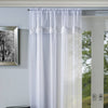 Savannah Rod Pocket Ready Made Single Voile Curtain White