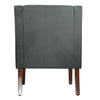 Savoy Velvet Armchair Dark Grey