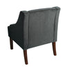 Savoy Velvet Armchair Dark Grey
