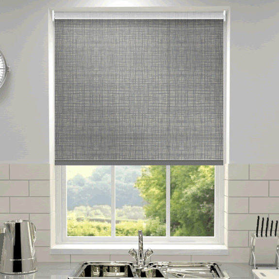 Orla Kiely Scribble Made to Measure Roller Blind Cool Grey