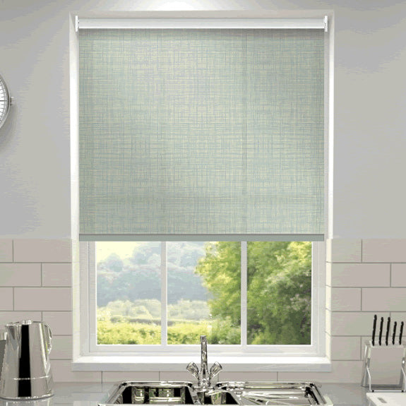 Orla Kiely Scribble Made to Measure Roller Blind Duckegg
