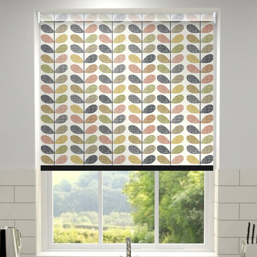 Orla Kiely Scribble Stem Made to Measure Blackout Roller Blind Multi