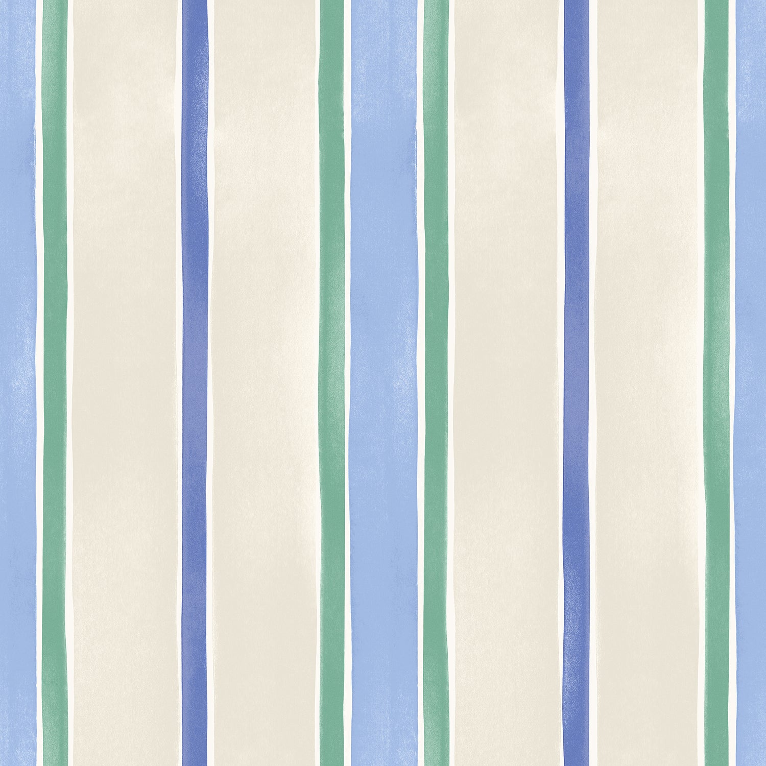 Bluebellgray Seaside Stripe Made To Measure Roman Blind Atlantic