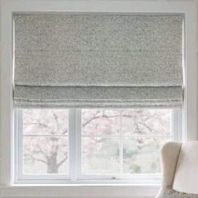 ANTE DECOR Nymans Boucle Made To Measure Roman Blind Silver