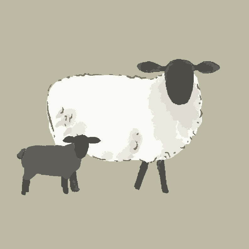 Sophie Allport Sheep Made to Measure Roman Blind Sand