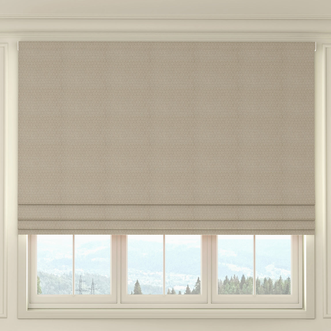 HOUSE Llewelyn-Bowen Oak Leaf Made To Measure Roman Blind Linen