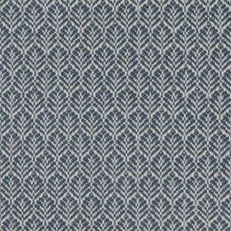 HOUSE Llewelyn-Bowen Oak Leaf Woven Fabric Cornflower