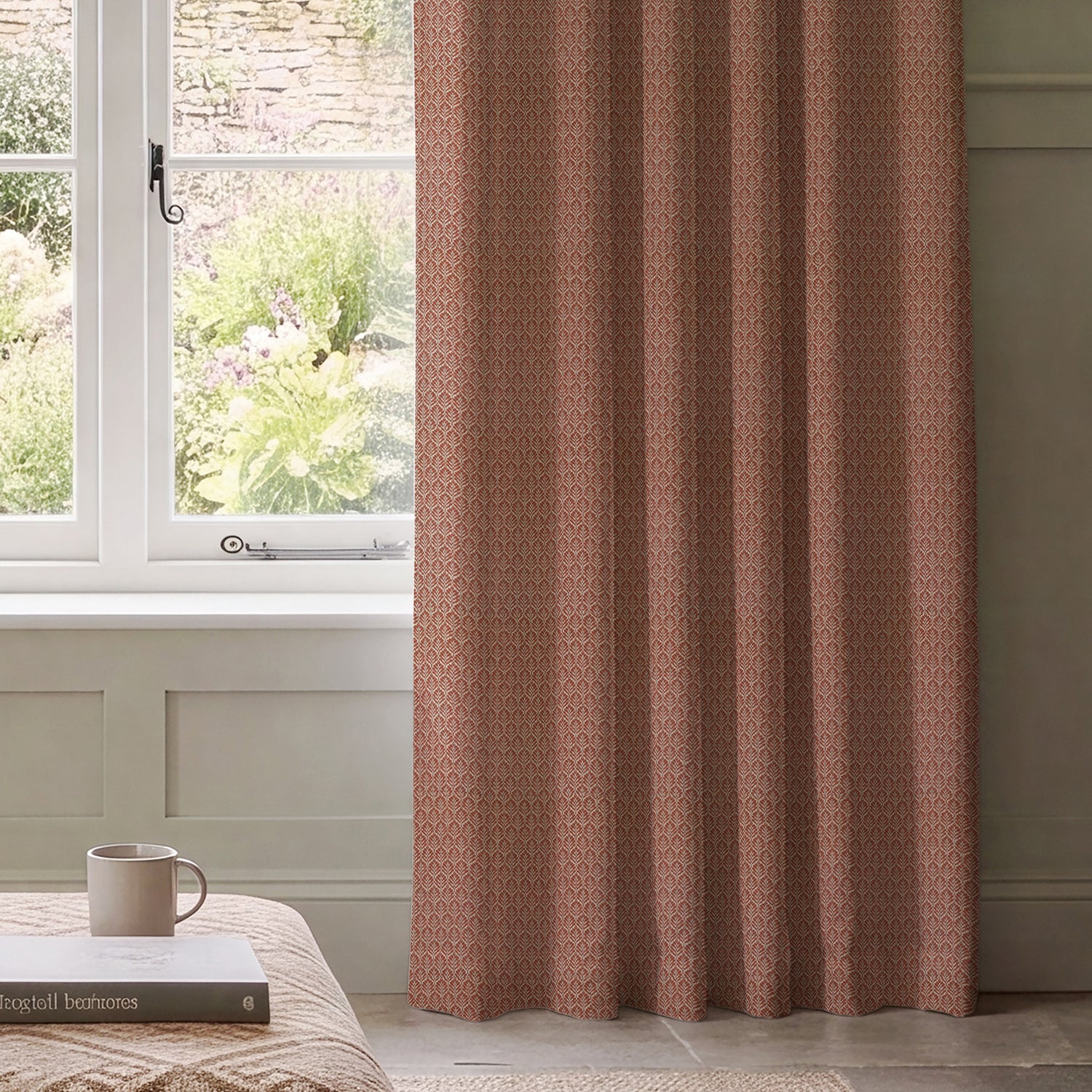 HOUSE Llewelyn-Bowen Oak Leaf Made To Measure Curtains Sienna