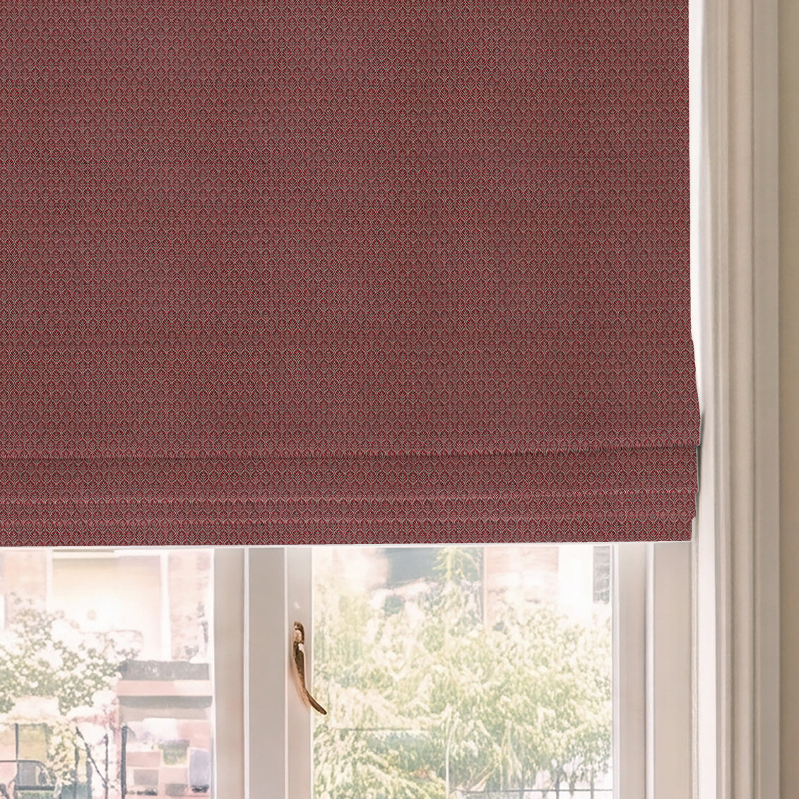 HOUSE Llewelyn-Bowen Oak Leaf Made To Measure Roman Blind Paprika