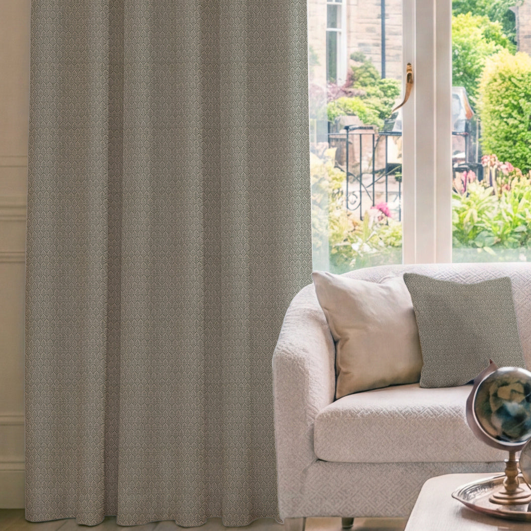 HOUSE Llewelyn-Bowen Oak Leaf Made To Measure Curtains Dove