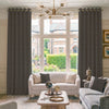 HOUSE Llewelyn-Bowen Oak Leaf Made To Measure Curtains Charcoal