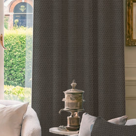 HOUSE Llewelyn-Bowen Oak Leaf Made To Measure Curtains Charcoal