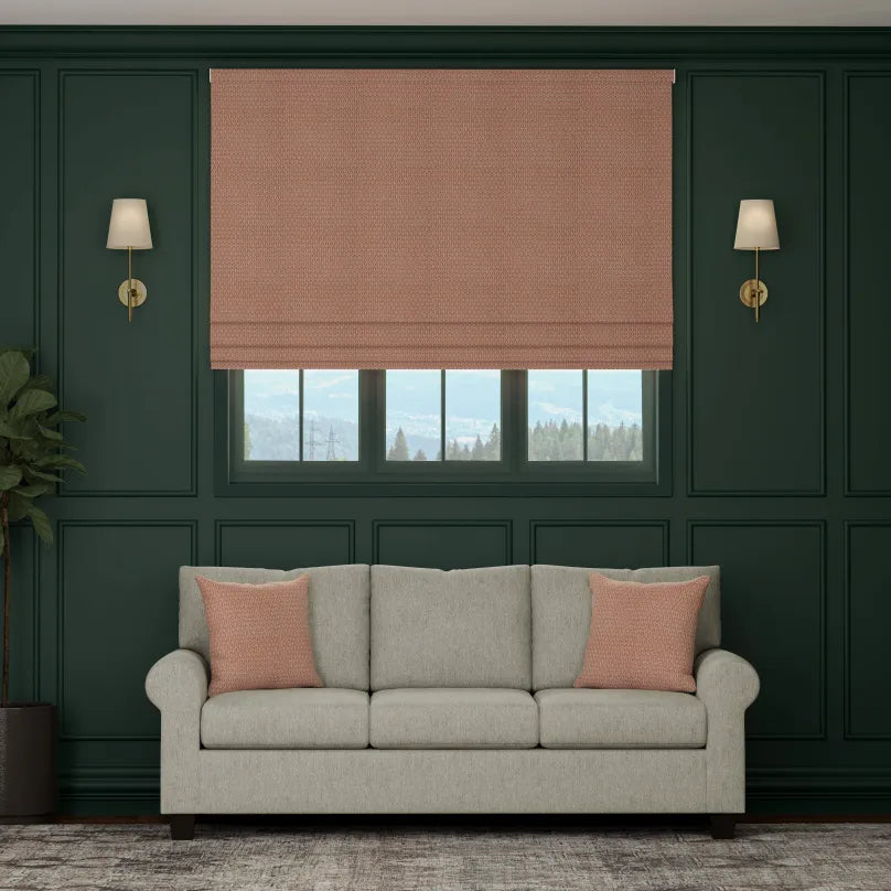 HOUSE Llewelyn-Bowen Oak Leaf Made To Measure Roman Blind Sienna