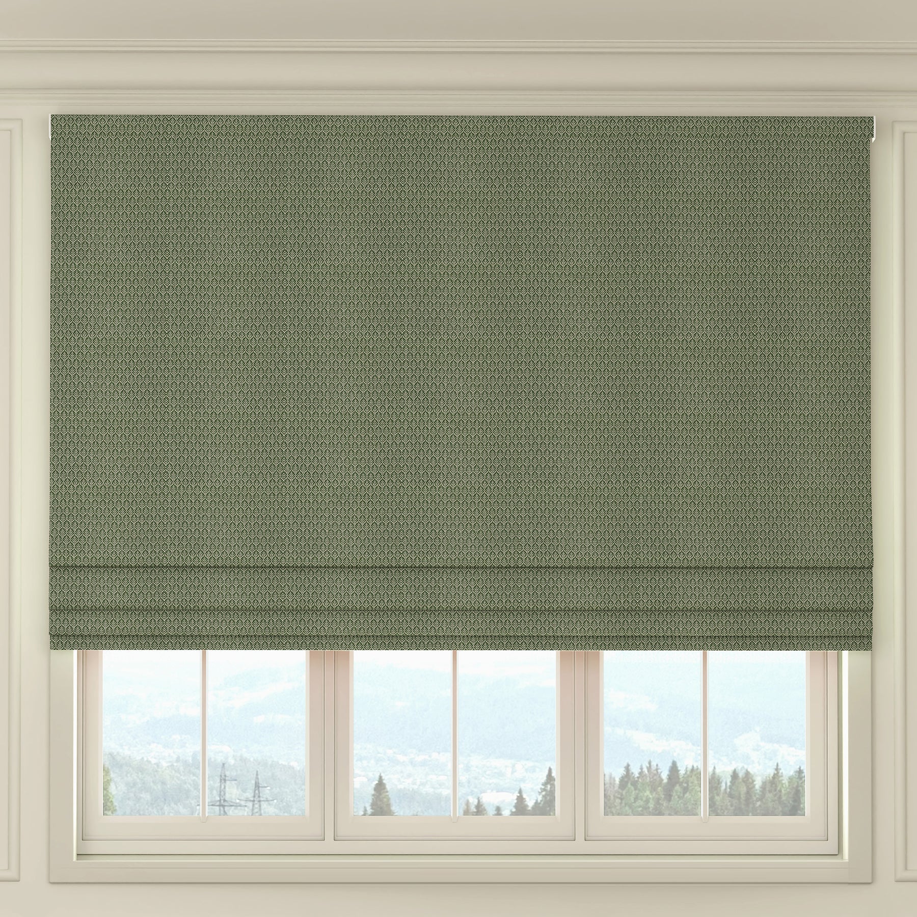 HOUSE Llewelyn-Bowen Oak Leaf Made To Measure Roman Blind Forest
