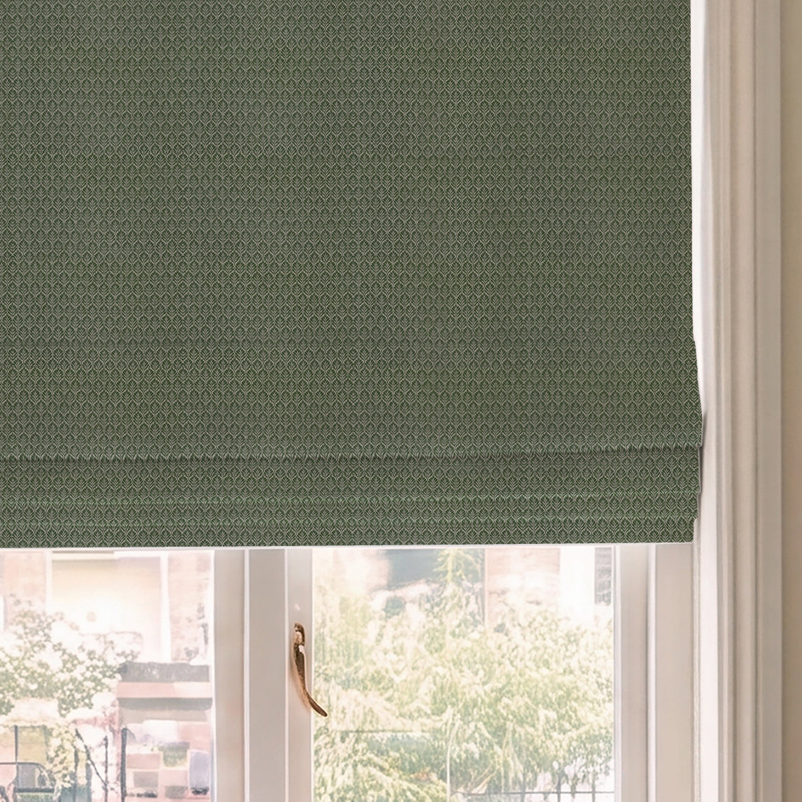 HOUSE Llewelyn-Bowen Oak Leaf Made To Measure Roman Blind Forest