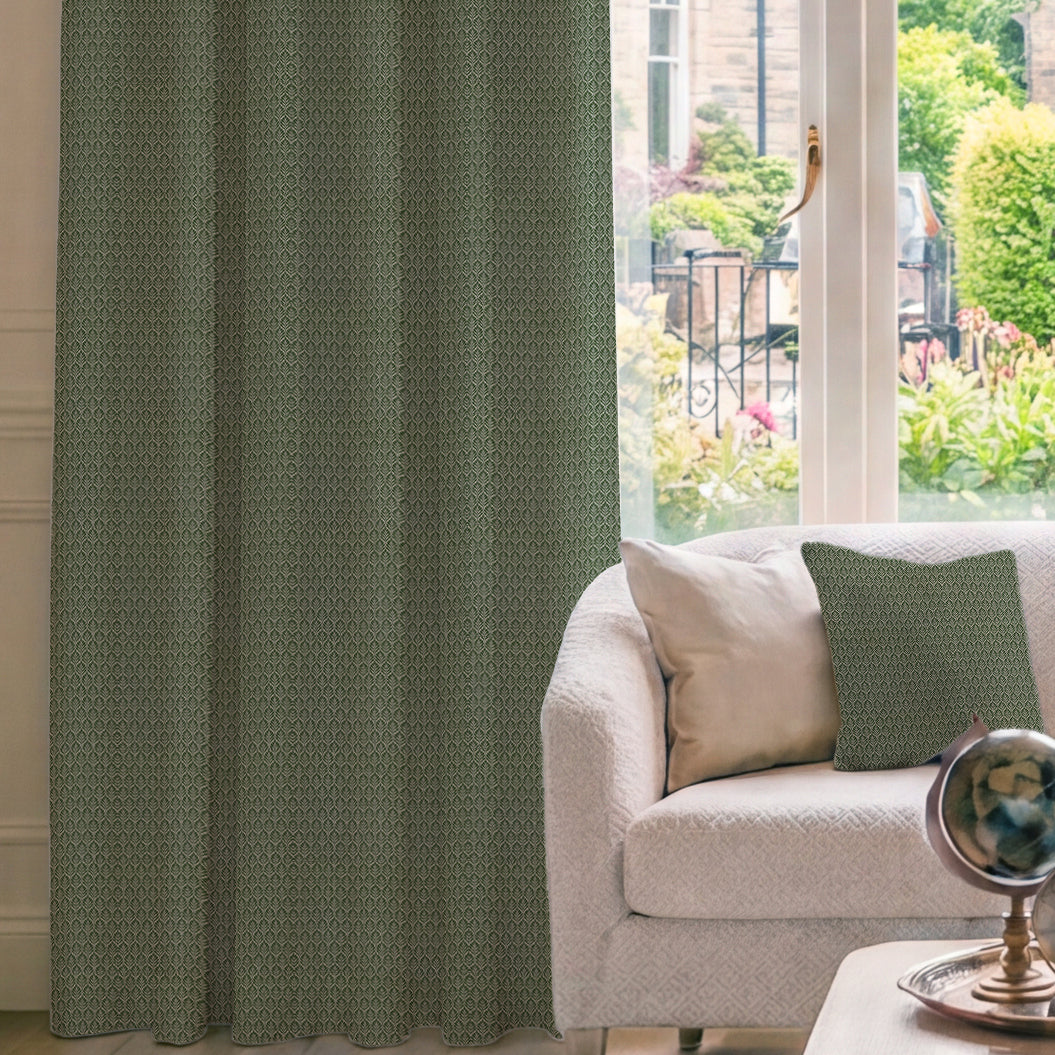 HOUSE Llewelyn-Bowen Oak Leaf Made To Measure Curtains Forest
