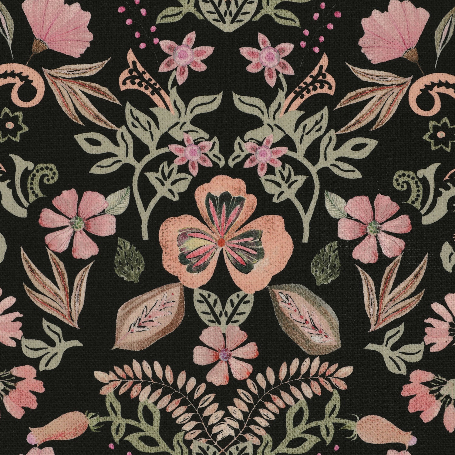 ANTE DECOR Skoll Fabric Black