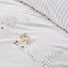 Sophie Allport Snowy Cottage Duvet Cover Bedding Set White