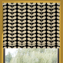 Orla Kiely Solid Stem Made to Measure Roman Blind Black
