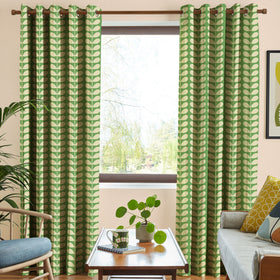 Orla Kiely Solid Stem Made to Measure Curtain Green