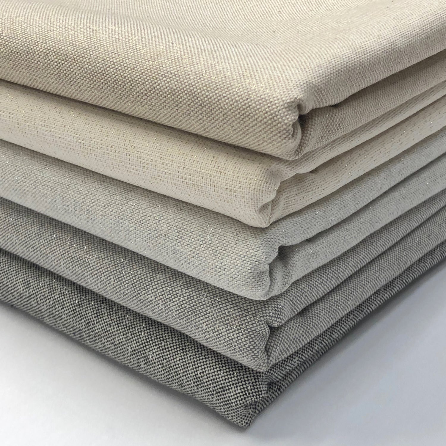 Sparkle Plain Fabric Silver
