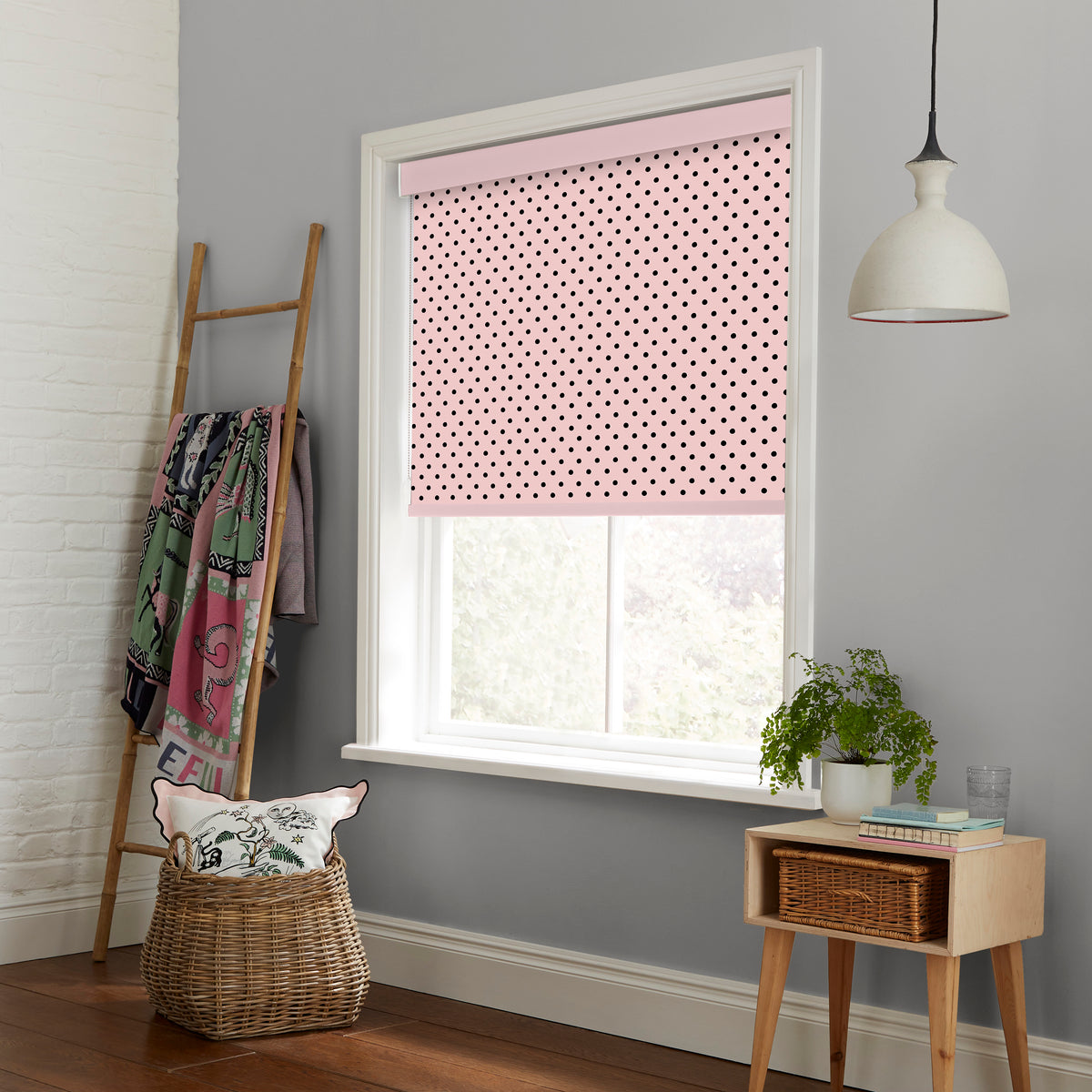 Cath Kidston Spot Made to Measure Roller Blind Pink