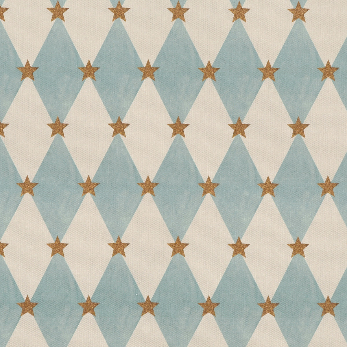 Carrie Neely Star And Harlequin Made To Measure Curtains Sky Blue