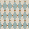 Carrie Neely Star And Harlequin Made To Measure Curtains Sky Blue