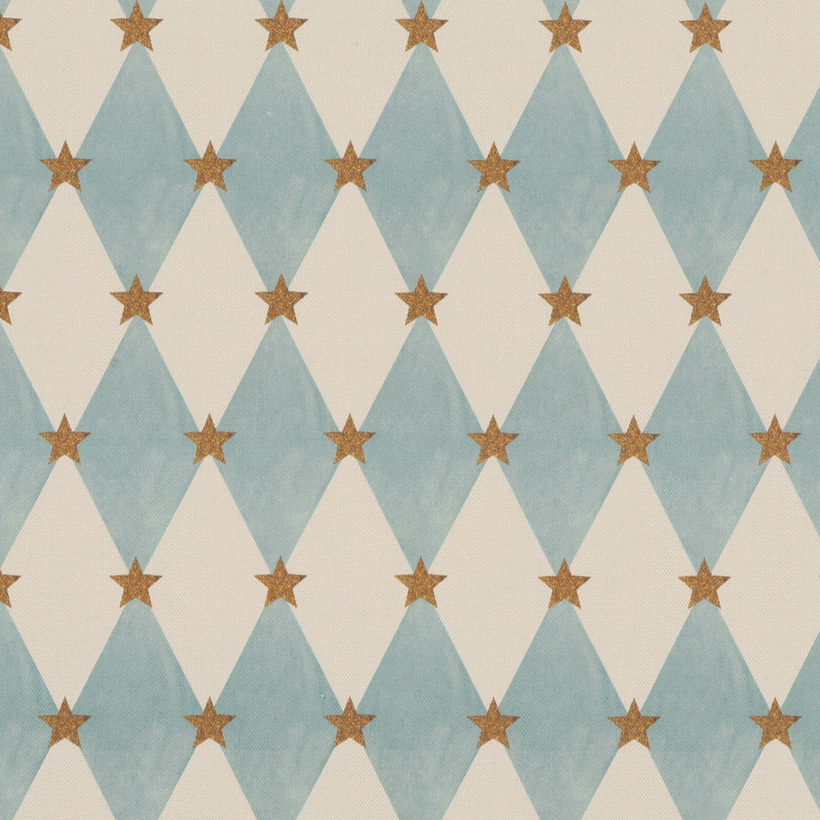 Carrie Neely Star And Harlequin Made To Measure Curtains Sky Blue