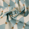 Carrie Neely Star And Harlequin Made To Measure Curtains Sky Blue