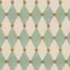 Carrie Neely Star And Harlequin Fabric Duck Egg