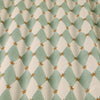 Carrie Neely Star And Harlequin Fabric Duck Egg