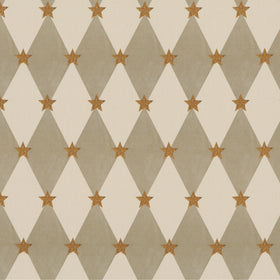 Carrie Neely Star And Harlequin Fabric Biscuit