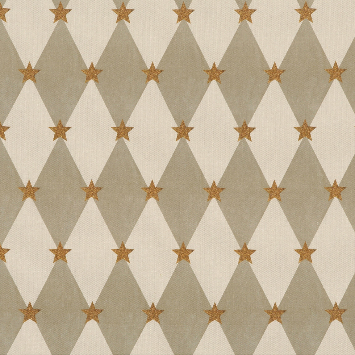 Carrie Neely Star And Harlequin Made To Measure Curtains Biscuit