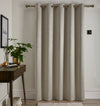 Fusion Strata 66x84 Eyelet Door Curtain Natural