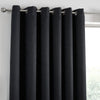Fusion Strata Ready Made Eyelet Curtains Black