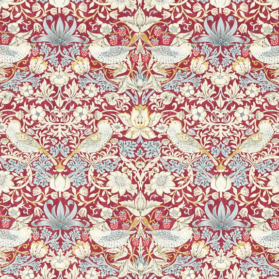 Strawberry Thief Fabric Plum